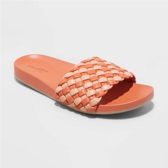 Women's Polly Woven Slide Sandals by Universal Thread 🆕 - Picture 1 of 5